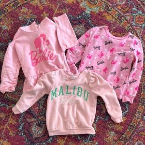 Barbie Kids Pink Sweatshirts Set